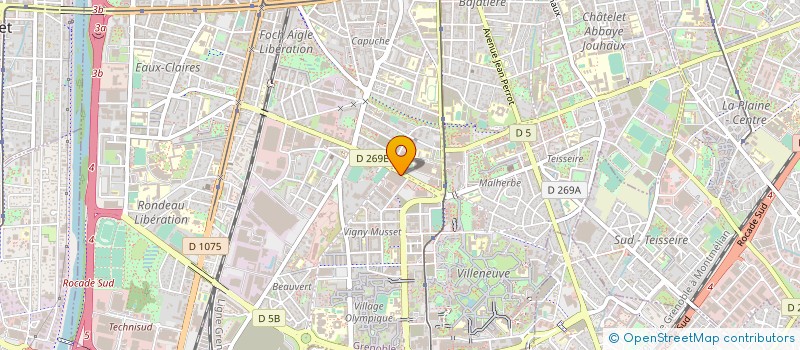 localisation de l'entreprise COTREX 38 à GRENOBLE