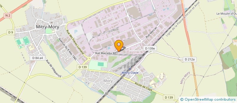 localisation de l'entreprise COTRIVAL à MITRY-MORY