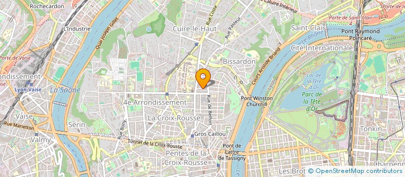 localisation de l'entreprise COTTADISTRI à LYON 4EME