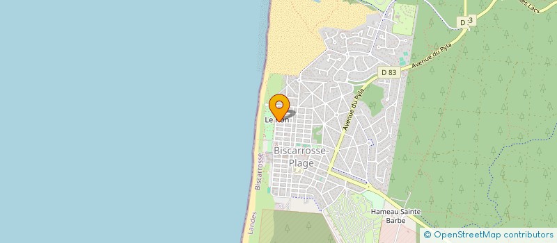 localisation de l'entreprise COTTAGE  BISCARROSSE