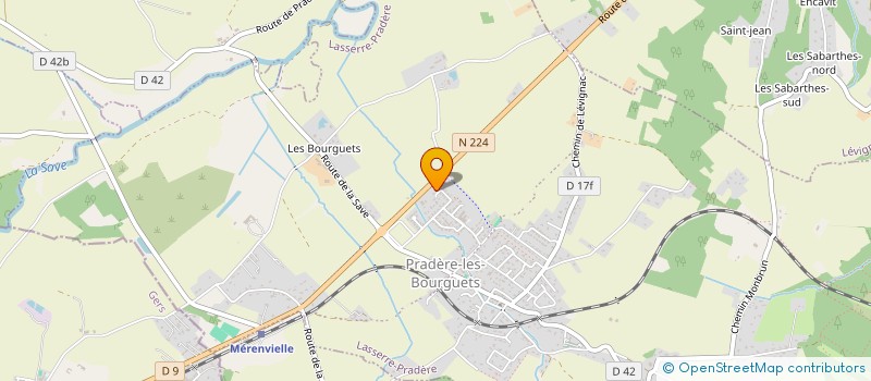 localisation de l'entreprise COTTAGE & CO  LASSERRE-PRADERE