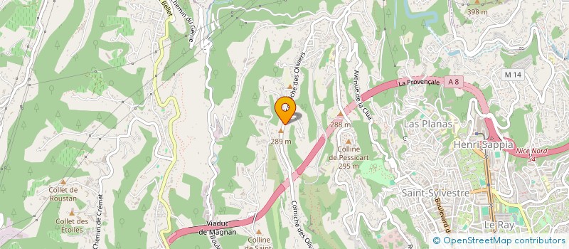 localisation de l'entreprise COTTAGE DES OLIVIERS  NICE