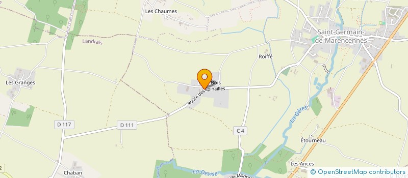 localisation de l'entreprise COTTAGE DES ROSIERS  GABARRET