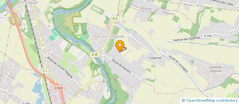 localisation de l'entreprise COTTAGE ROSE  LACROIX-FALGARDE