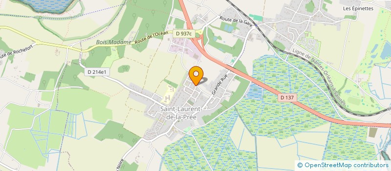 localisation de l'entreprise COTTAGES ENTRE TERRE ET MER  SAINT-LAURENT-DE-LA-PREE