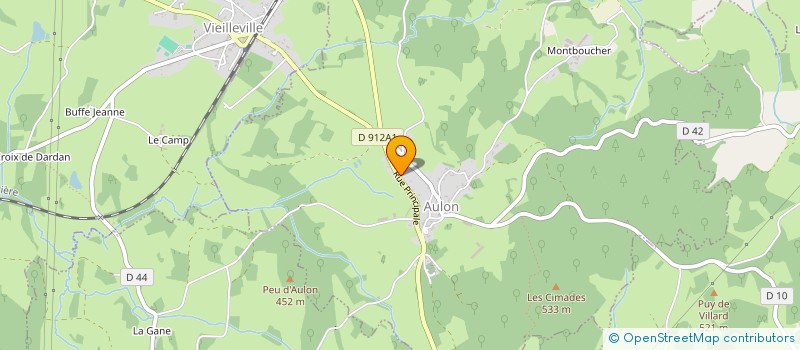 localisation de l'entreprise COTTAZ à AULON