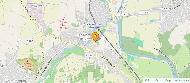 localisation de l'entreprise COTTE ACHDDOU BIS  LES MARTRES-DE-VEYRE