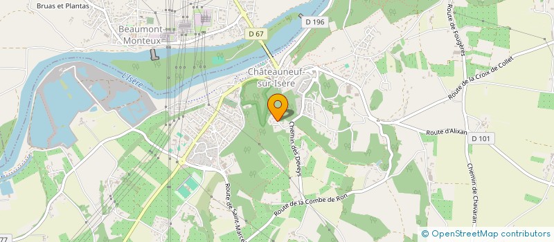 localisation de l'entreprise COTTE BELLE  CHATEAUNEUF-SUR-ISERE