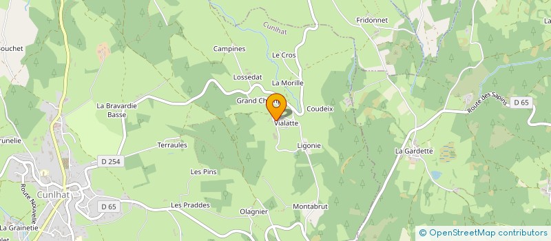 localisation de l'entreprise COTTE BIOMETHANE à CUNLHAT