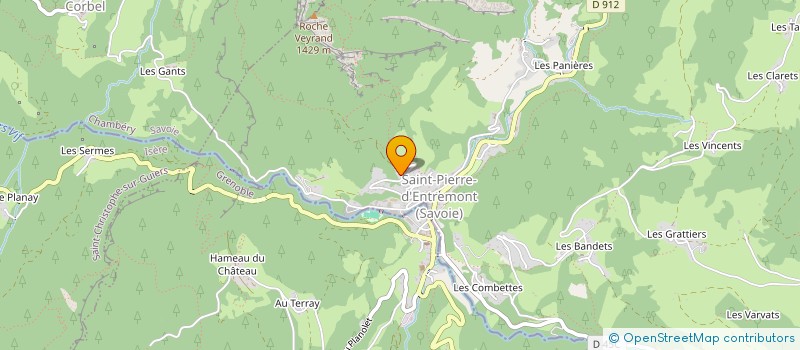 localisation de l'entreprise COTTE DEMOULIN  SAINT-PIERRE-D'ENTREMONT