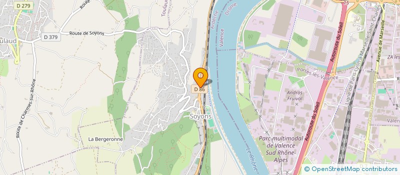 localisation de l'entreprise COTTE ET FILS  SOYONS