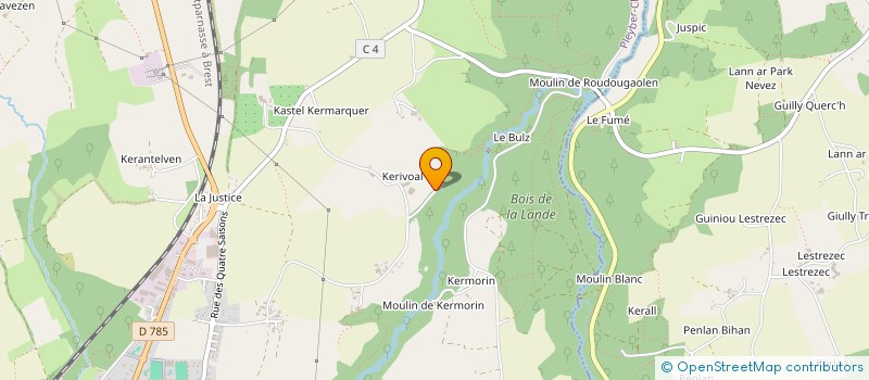 localisation de l'entreprise COTTEN  PLEYBER-CHRIST