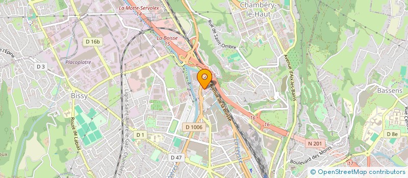 localisation de l'entreprise COTTEN ET GRANDGIRARD  CHAMBERY