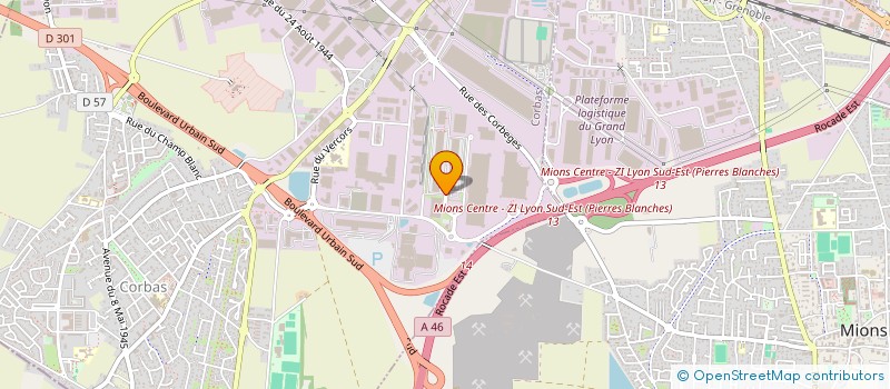 localisation de l'entreprise COTTENDIN à CORBAS