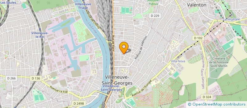 localisation de l'entreprise COTTET  VILLENEUVE-SAINT-GEORGES