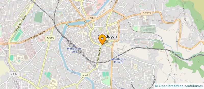 localisation de l'entreprise COTTET DISTRIBUTION à MONTLUCON