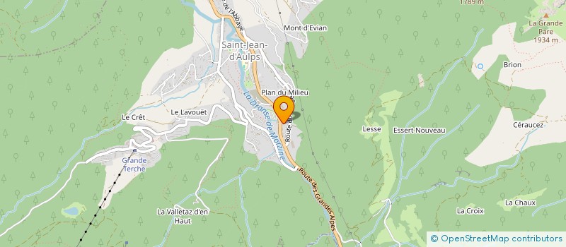 localisation de l'entreprise COTTET.TH INVEST  SAINT-JEAN-D'AULPS