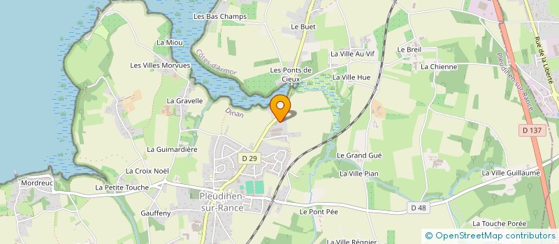 localisation de l'entreprise COTTEVERTE DAMIEN  LA VICOMTE-SUR-RANCE