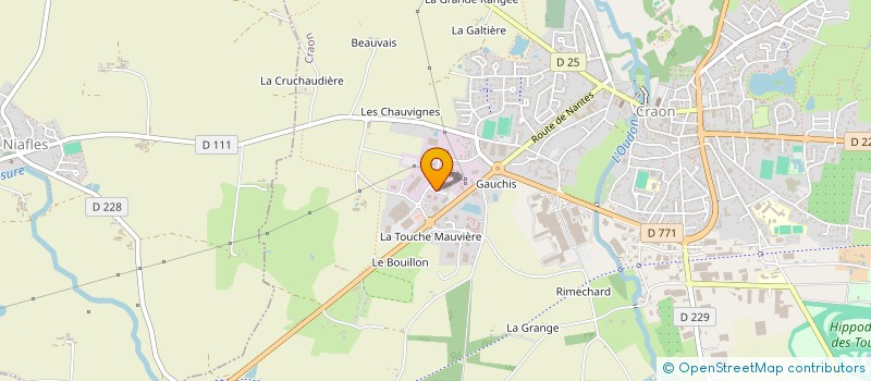 localisation de l'entreprise COTTEVERTE STEPHANE  CRAON