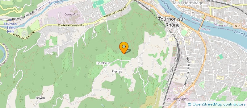 localisation de l'entreprise COTTEVILLE à TOURNON-SUR-RHONE