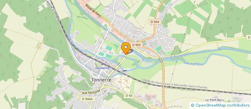 localisation de l'entreprise COTTEY CYRIL  TONNERRE