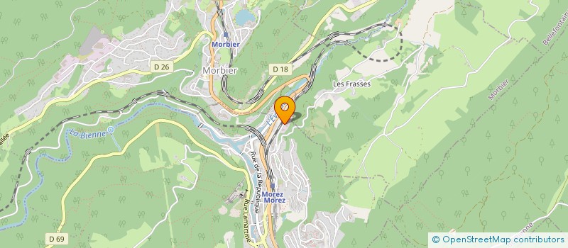 localisation de l'entreprise COTTIER ET FILS à HAUTS DE BIENNE