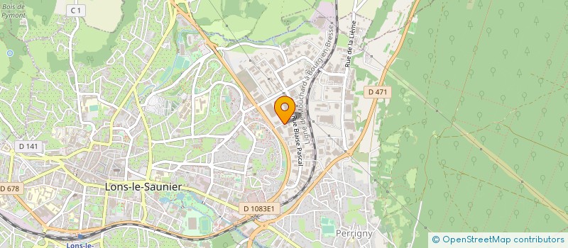 localisation de l'entreprise COTTIER-FAIVRE à LONS-LE-SAUNIER