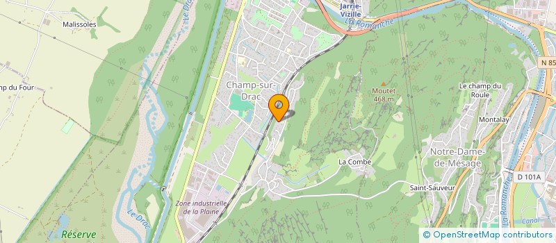 localisation de l'entreprise COTTIN & CO à CHAMP-SUR-DRAC