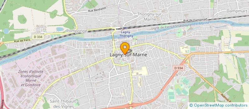 localisation de l'entreprise COTTIN ET COMPAGNIE à LAGNY-SUR-MARNE