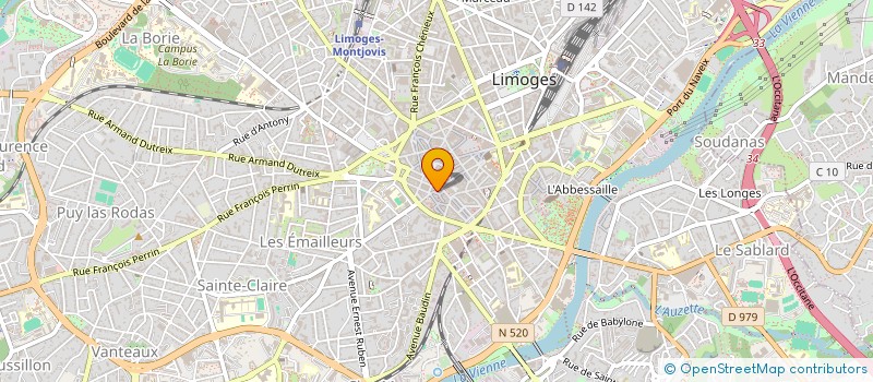 localisation de l'entreprise COTTONCOEUR à LIMOGES