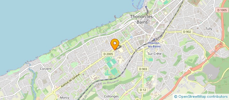 localisation de l'entreprise COTTONS LOC SCI à THONON-LES-BAINS