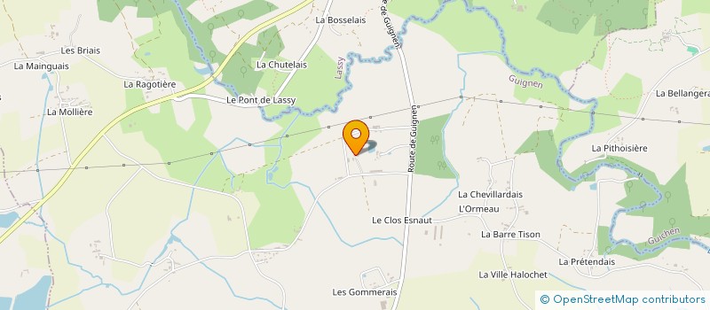 localisation de l'entreprise COTTREL  GUIGNEN