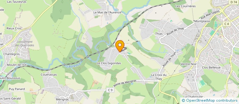 localisation de l'entreprise COTY à ISLE
