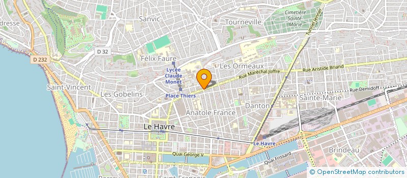 localisation de l'entreprise COTY CONDUITE à LE HAVRE