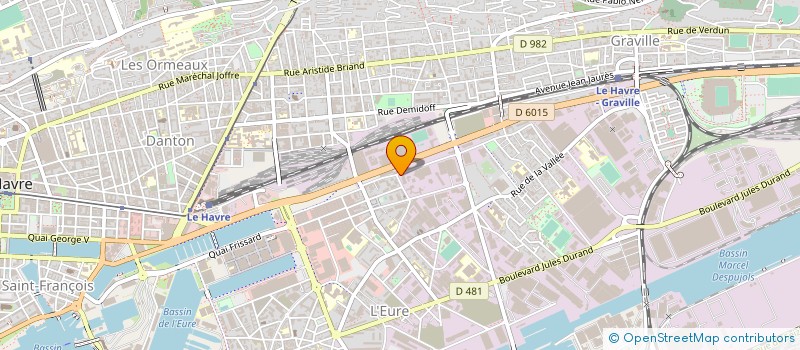 localisation de l'entreprise COTY MP à LE HAVRE