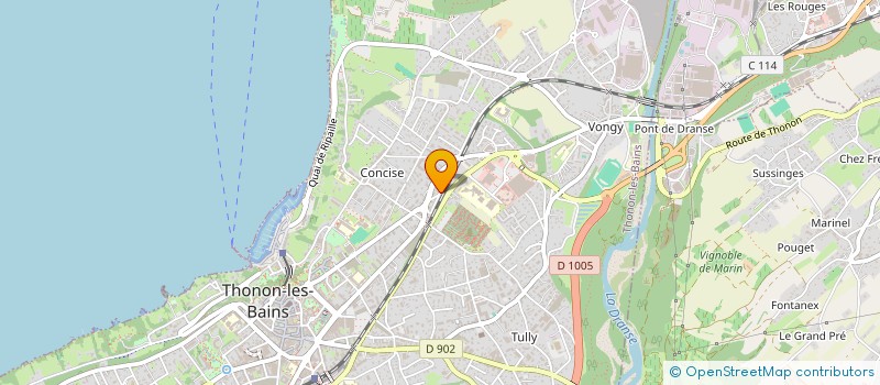 localisation de l'entreprise COTYLEADER à THONON-LES-BAINS