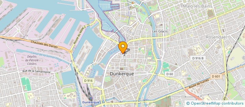 localisation de l'entreprise COU'DAM à DUNKERQUE