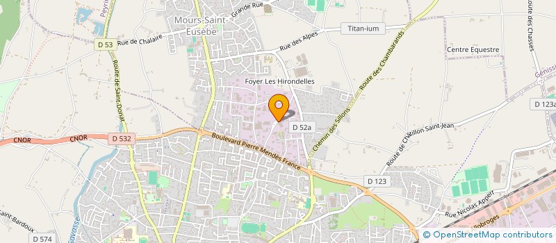 localisation de l'entreprise COU DE PIED  MOURS-SAINT-EUSEBE