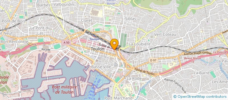 localisation de l'entreprise COUADOU LMNP  TOULON