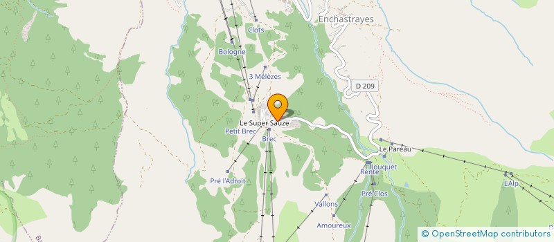 localisation de l'entreprise COUALEX à ENCHASTRAYES