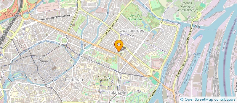 localisation de l'entreprise COUAROGE SANTE à STRASBOURG