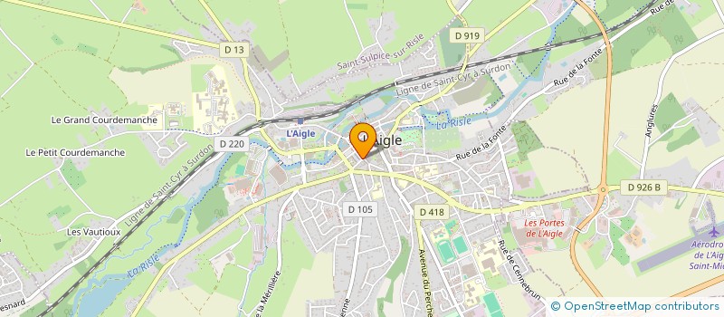localisation de l'entreprise COUASNON SARL à L'AIGLE