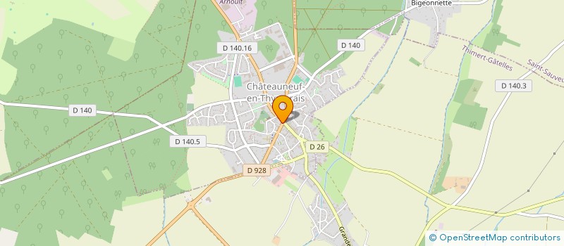 localisation de l'entreprise COUASSE à CHATEAUNEUF-EN-THYMERAIS