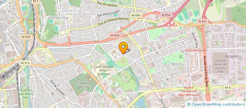 localisation de l'entreprise COUB'ORTHO  METZ