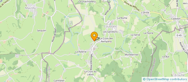 localisation de l'entreprise COUBLANC TEXTILES à COUBLANC