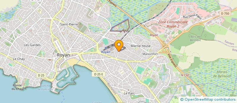 localisation de l'entreprise COUCARAGNAC CAPITAL  ROYAN