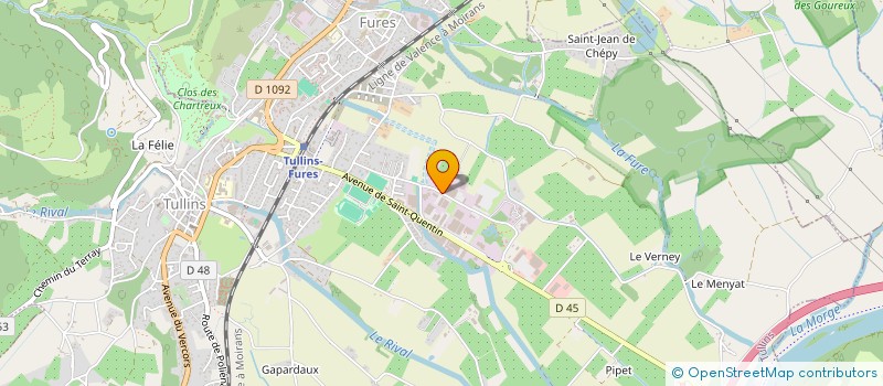 localisation de l'entreprise COUCH'ATOUT - LA BOITE A COUCHES  TULLINS