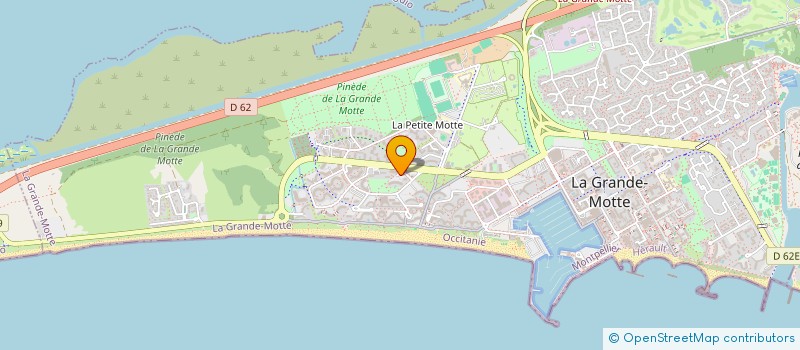 localisation de l'entreprise COUCHANT IMMOBILIER  LA GRANDE-MOTTE