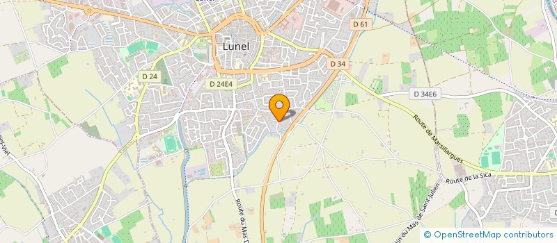 localisation de l'entreprise COUCHES EXPRESS à LUNEL