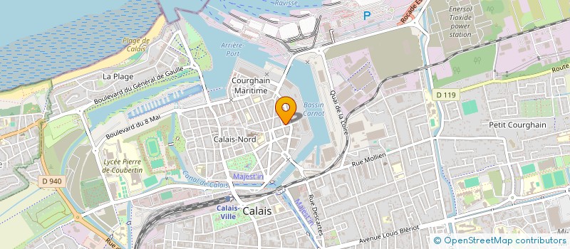 localisation de l'entreprise COUCHEY PATRIMOINE  CALAIS